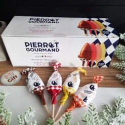 Etui 40 Sucettes Pierrot Gourmand - Saveur Fruits Et Caramel