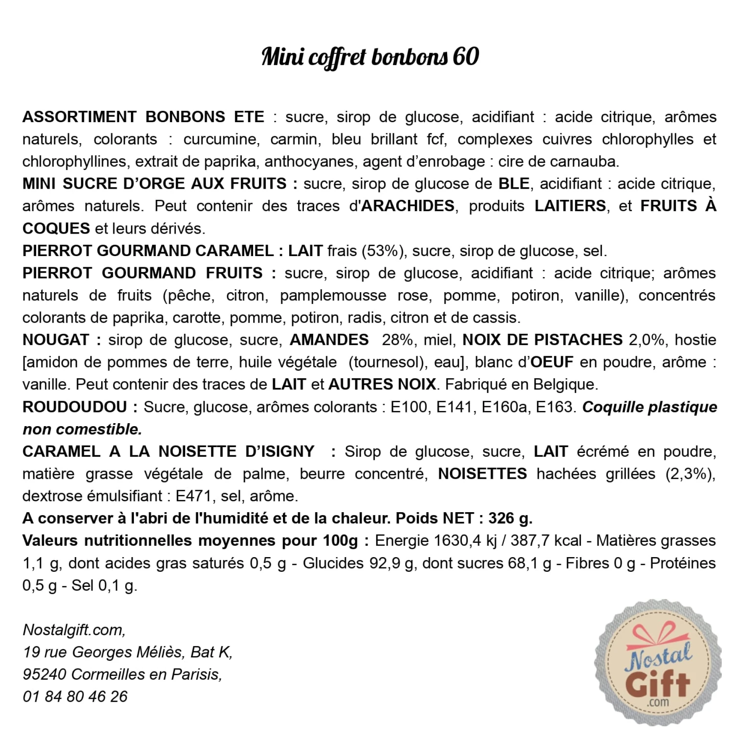 Coffret Bonbon Ancien : Boite De Conserve Remplie De Bonbons "Pour Une Super Mamie" 6 Coffret Bonbon Ancien : Boite De Conserve Remplie De Bonbons "Pour Une Super Mamie" – Image 4