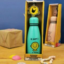 Bouteille Isotherme Et Porte Clé - Mr Heureux - Monsieur Madame