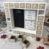 Calendrier De L'avent Cadre En Bois -Décoration de Noël calendrier avent bois cadre cube