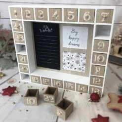 Calendrier De L'avent Cadre En Bois