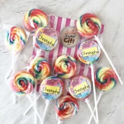 Sucettes Rondes Foraine Personnalisées X12 - Anniversaire Des Années 90